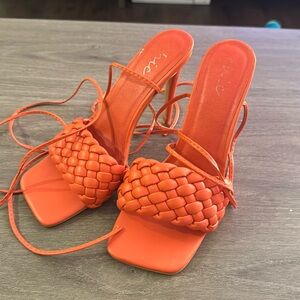 Orange sandals